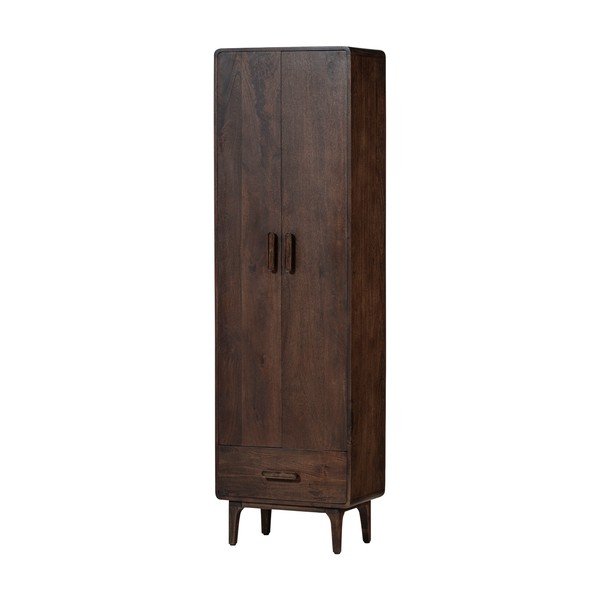 Mangopuidust kapp tumedas naturaalses värvitoonis 60x200x35 cm Liya - WOOOD