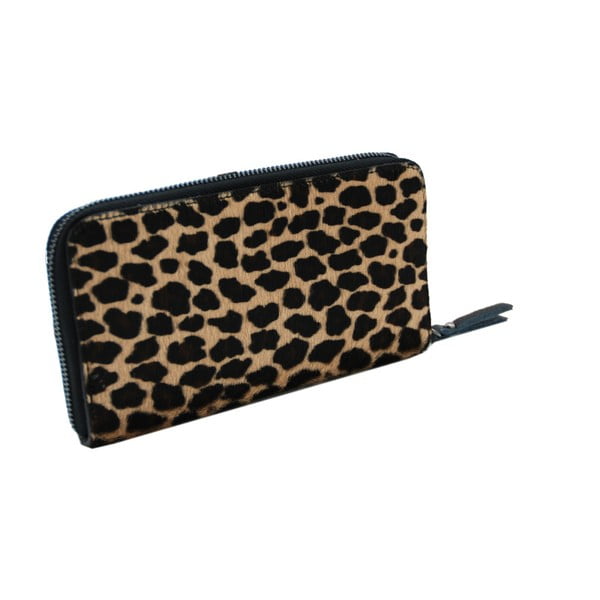 Kožená peněženka se vzorem Andrea Cardone Leopard S