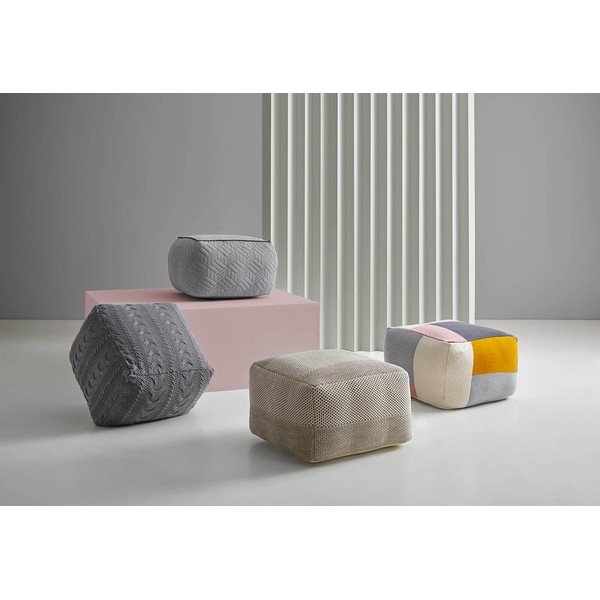 Mitmevärviline pouf Block - sømcasa-image-1