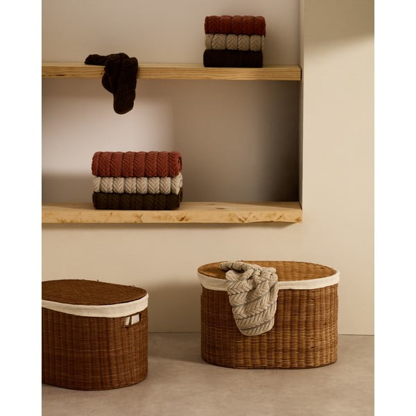 Rotangist korvid, 2 tk komplektis 50x36x32 cm Indali - Kave Home-image-1