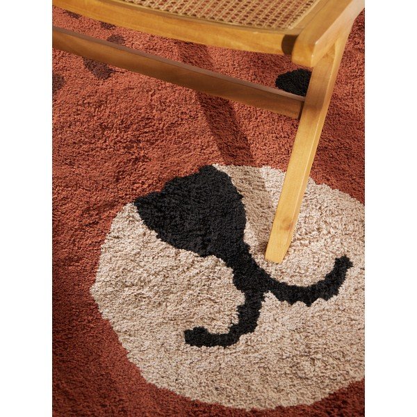 Pruun pestav/käsitsi kootud puuvillane lastevaip 120x149 cm Snuggle Berry - Hanse Home-image-2