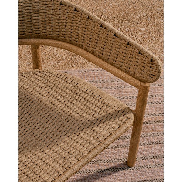 Beež akaatsia täispuidust aiadiivan Arinella - Kave Home-image-3