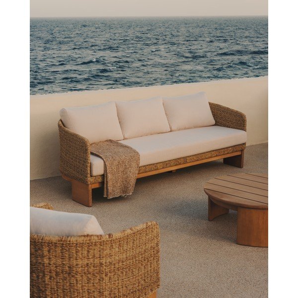 Beež kunstlikust rotangist aiadiivan Xoriguer - Kave Home-image-1