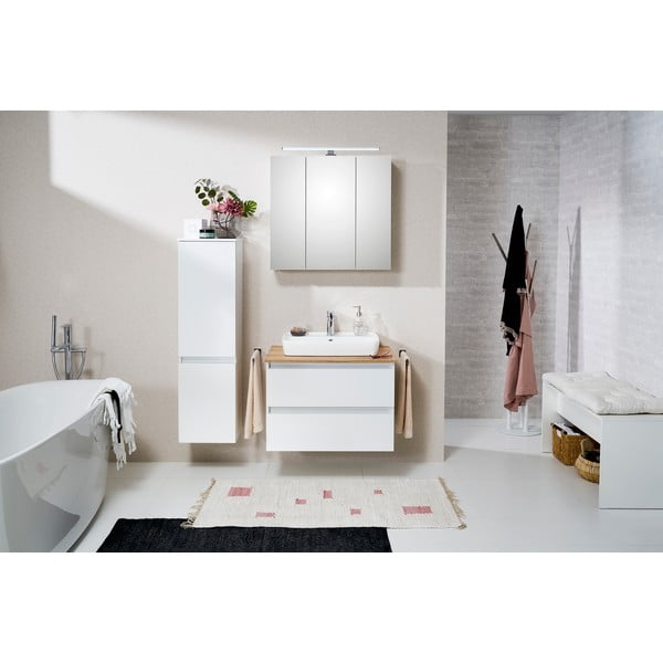 Valge rippuv vannitoakapp 35x125 cm Set 360 - Pelipal-image-3