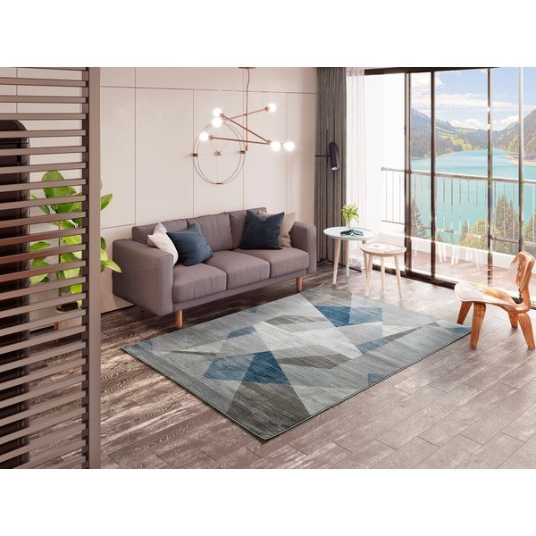 Hall ja sinine vaip Babek Geo, 120 x 170 cm - Universal-image-1