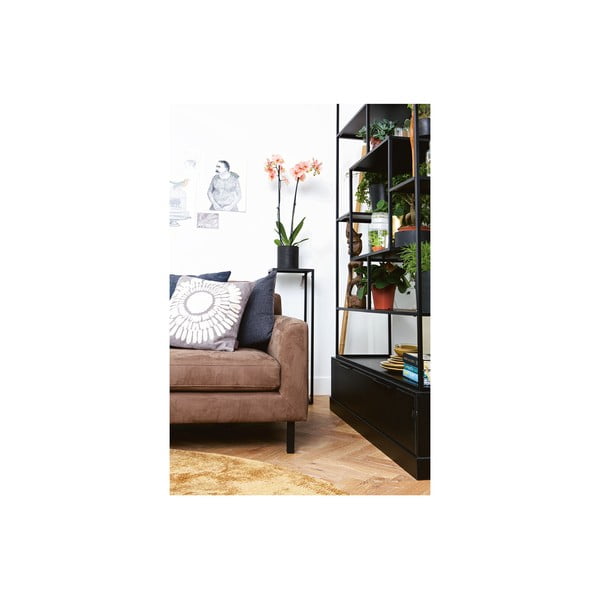 Must metallist raamaturiiul 126x204 cm Fons - WOOOD-image-3