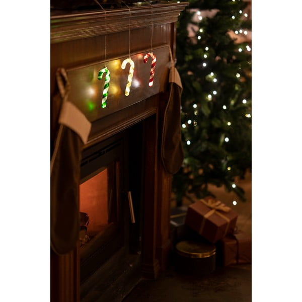 Punane rippuv LED jõulukaunistus ø 1,5 cm Hannah - Sirius-image-2