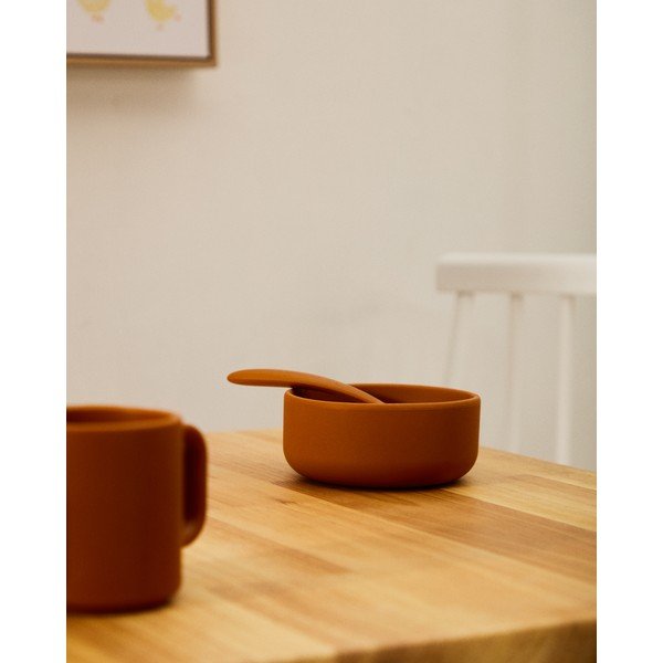 Silikoonist laste sööginõud 2tk komplektis Lili - Kave Home-image-1