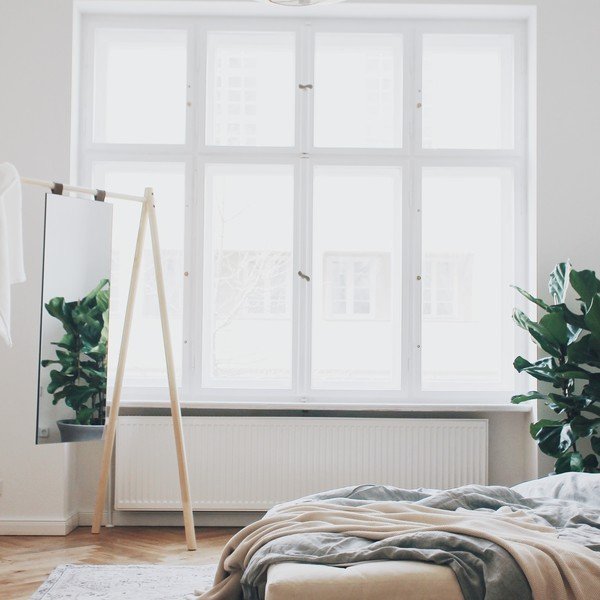 Dvoulůžková postel z borovicového dřeva s matrací Karup Design Senza Comfort Mat Black/Natural, 180 x 200 cm-image-4