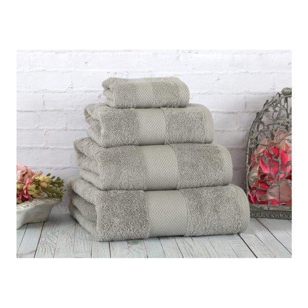 Šedý ručník Irya Home Coresoft, 30x50 cm