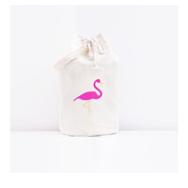 Úložná plátěná taška Flamingo