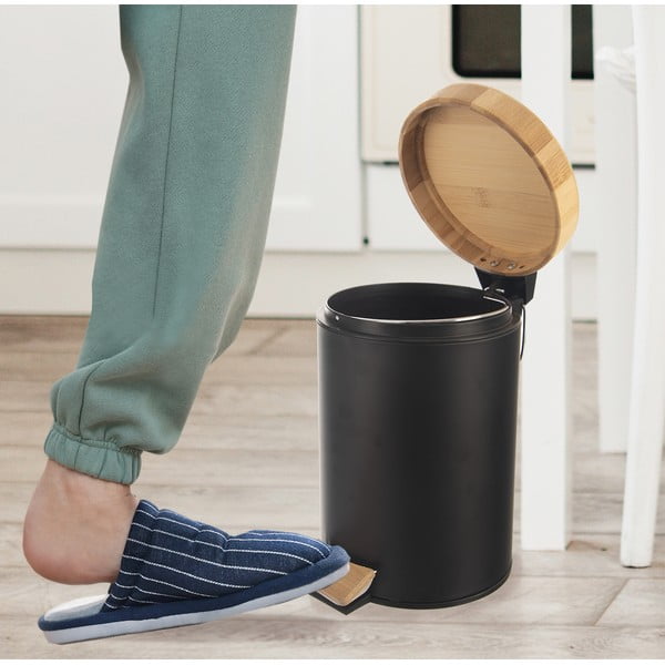 Pedaaliga metallist prügikast 3 l - Orion-image-1