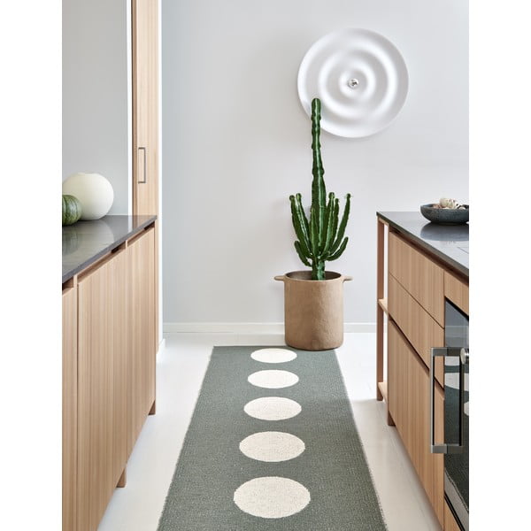 Roheline sise/välisvaip 70x225 cm Vera Army – Pappelina-image-1