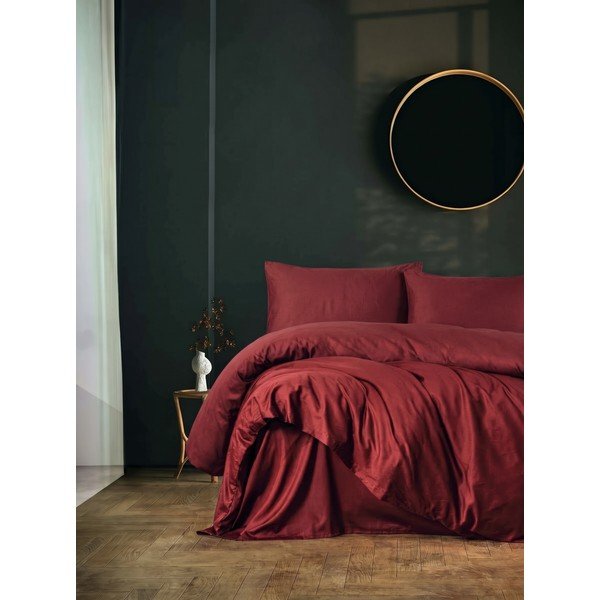 Burgundiapunane üheinimesevoodipesu 200x140 cm Elegant - Mijolnir-image-1
