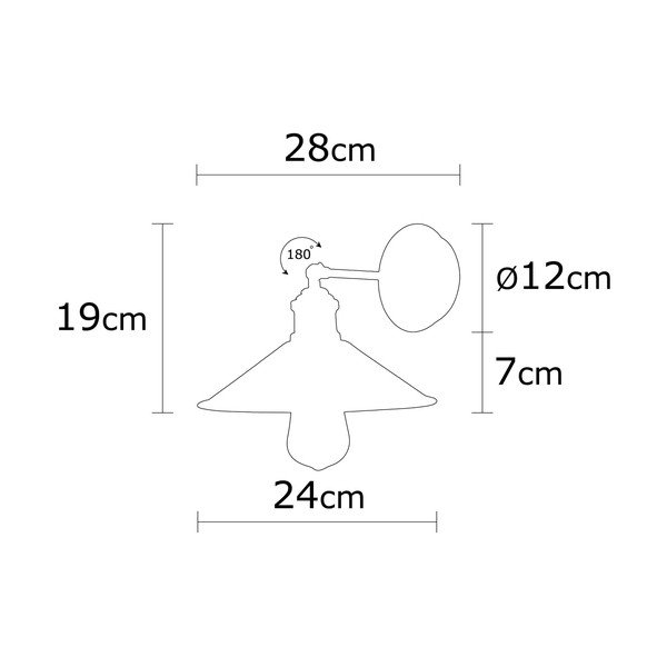 Pronksivärvi seinavalgusti ø 24 cm Berceste - Opviq lights-image-4