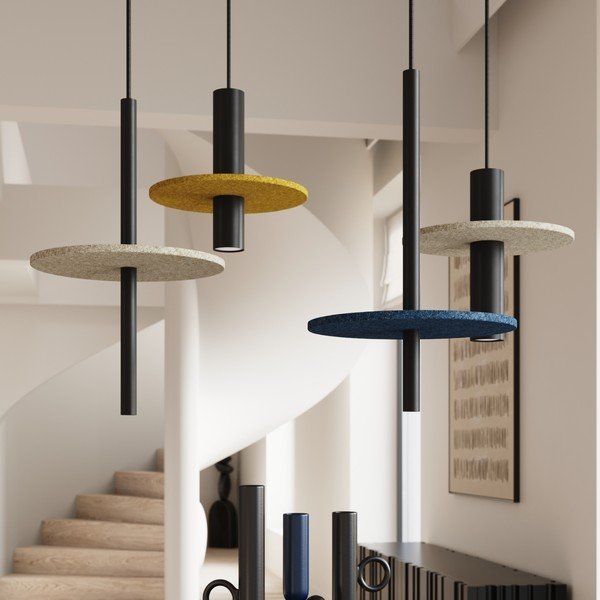 Kollane/beež metallist ripplamp ø 30 cm Olisa - Sollux-image-1