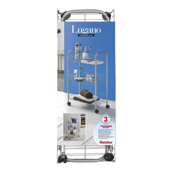 Mobiilne statiiv 3 riiuliga Lugano - Metaltex-image-4