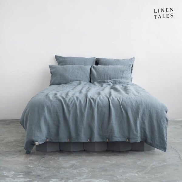 Helesinine voodipesu üheinimesevoodile 140x200 cm - Linen Tales