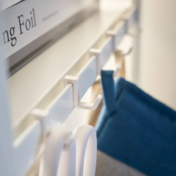 Matt valge terasest riiul 60x170x46,5 cm Tower - YAMAZAKI-image-3