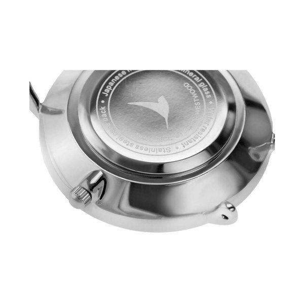 Dámské hodinky s béžovým páskem z pravé kůže Emily Westwood Black-image-3