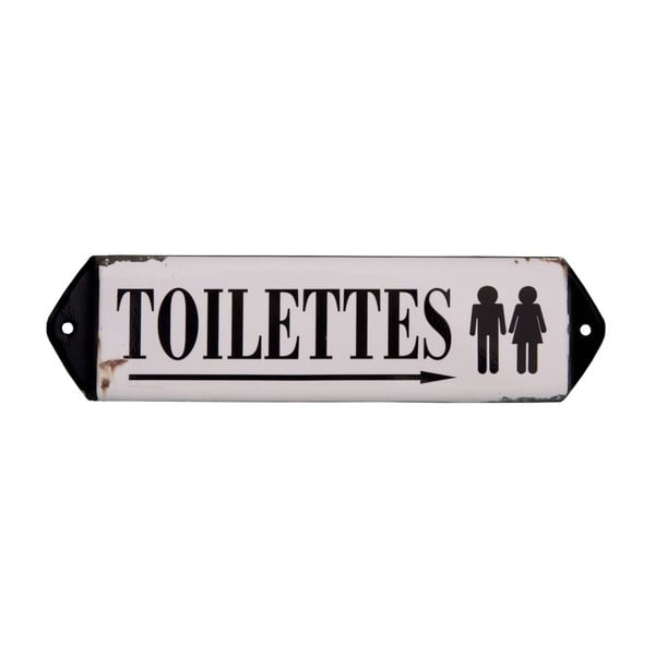 Metallist silt 30,5x7 cm Toilettes – Antic Line