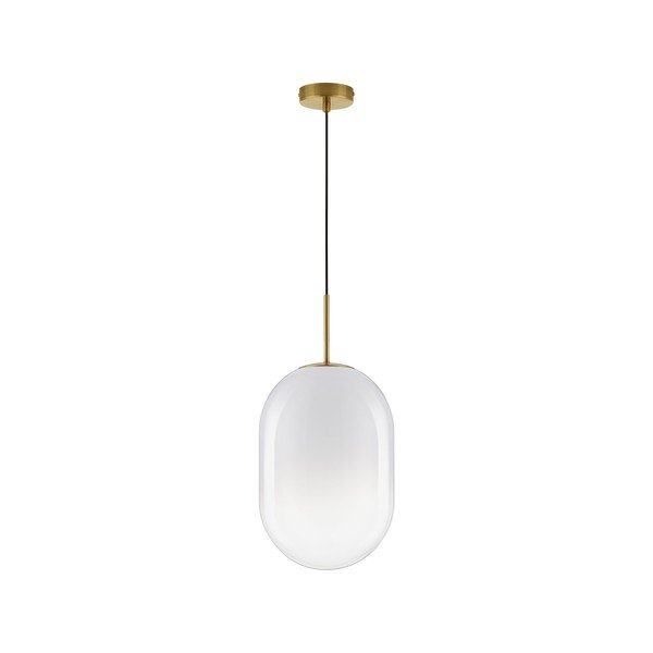 Valge/kuldne klaasist ripplamp ø 24 cm Chrysi - Nova Luce