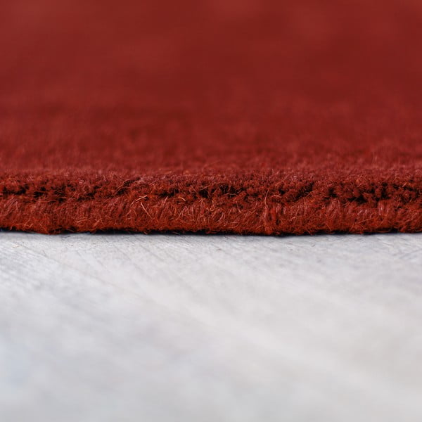 Tellisevärvi käsitsi kootud ümmargune villane vaip ø 200 cm Mia Segment - Flair Rugs-image-4