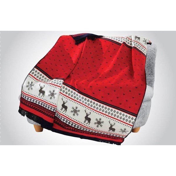 Jõuludeks puuvillane tekk 200x150 cm - Mila Home-image-2