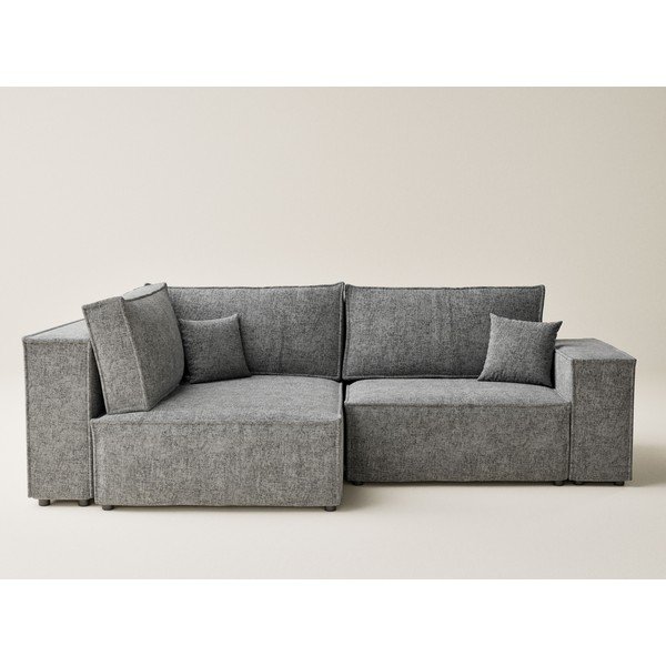 Hall šenilldiivanvoodi/panipaigaga nurgadiivan (vasak nurk/L-kujuline) Tonga - Maison de Rêve-image-2