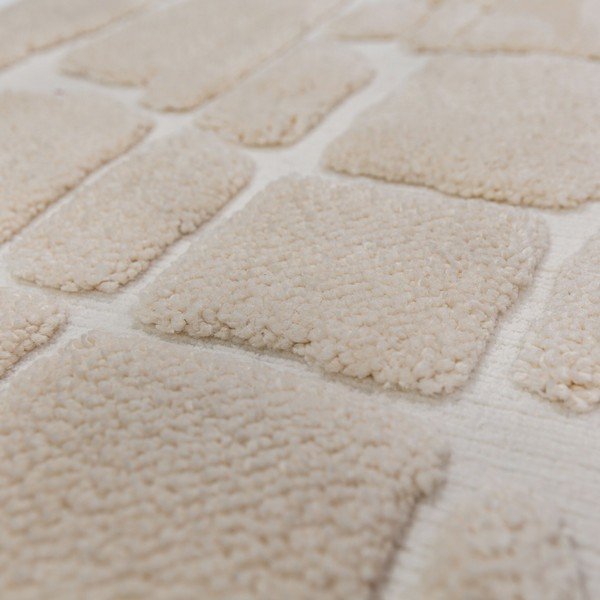 Kreemikas vaip 200x300 cm Esra Cobbled - Flair Rugs-image-2