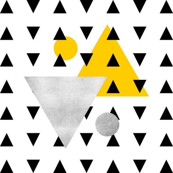 Obraz Canvas Framework Triangles, 50 x 50 cm