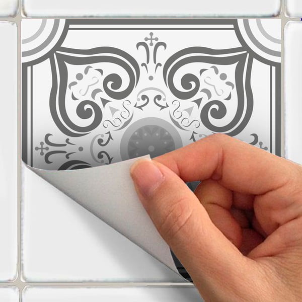 24 dekoratiivse seinakleebise komplekt , 15 x 15 cm Gythio - Ambiance-image-1