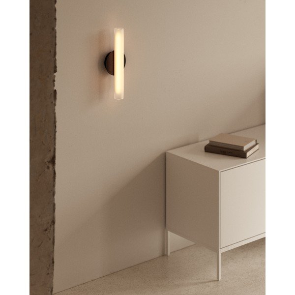 Must-valge LED-seinavalgusti Vauxall - Kave Home-image-1