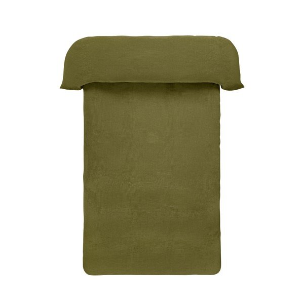 Khaki värvi musliinist üheinimesevoodilina 140x200 cm Amilia - Jotex