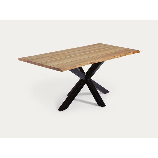Söögilaud tammepuust pealispinnaga 90x160 cm Argo - Kave Home