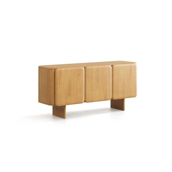 Naturaalsest tammepuidust kummut 160x76x45 cm Charlotte - Micadoni