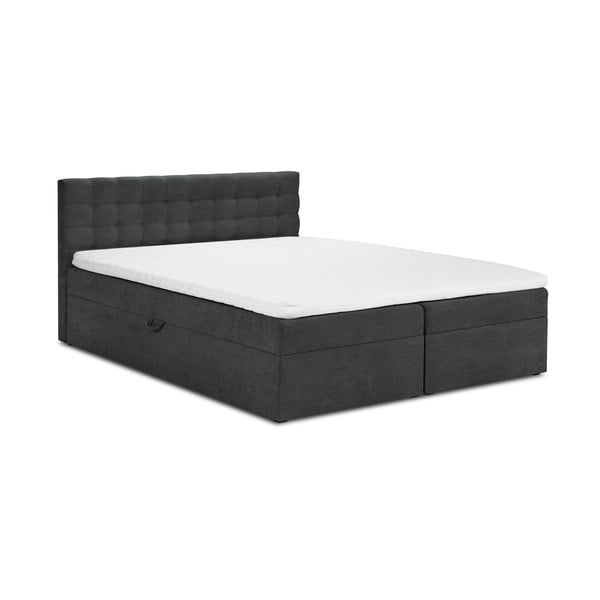 Tumehall boxspring-voodi koos panipaigaga 140x200 cm Jade - Mazzini Beds