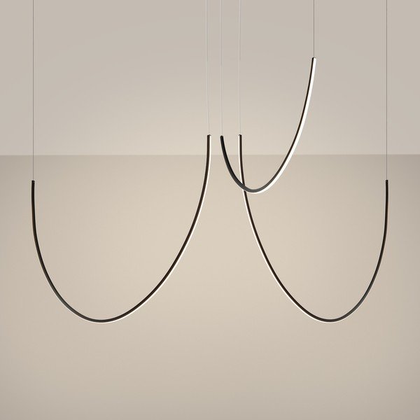 Must alumiiniumist LED-rippvalgusti ALVAR - Thoro-image-2