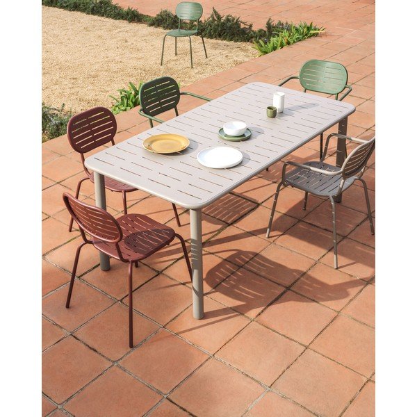Hallikaspruun metallist aiatool Brai - Kave Home-image-3