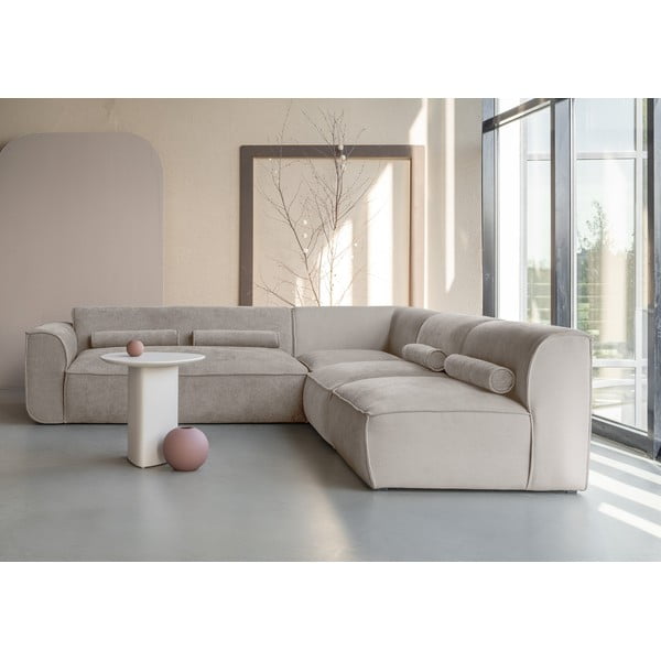 Beež nurgadiivan (parem nurk) Flex Felix - Miuform-image-1