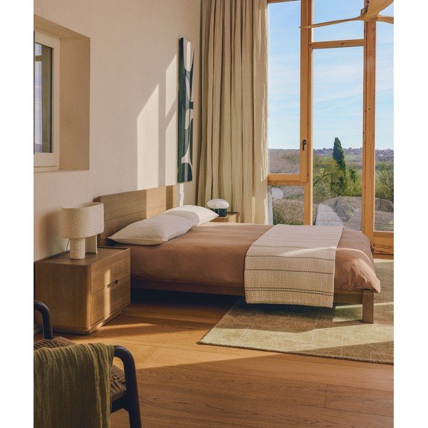 Käsitsi kootud sinepikarva vaip 200x300 cm Eloda - Kave Home-image-1
