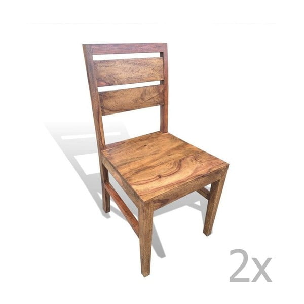 Sada 2 masivních židlí z palisandru Sob Margao