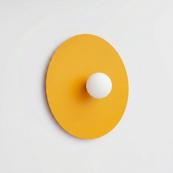 Kollane metallist seinalamp ø 50 cm AKE - Thoro-image-3