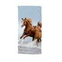 Sinine-pruun laste sametist rannarätik 75x150 cm Free - Good Morning