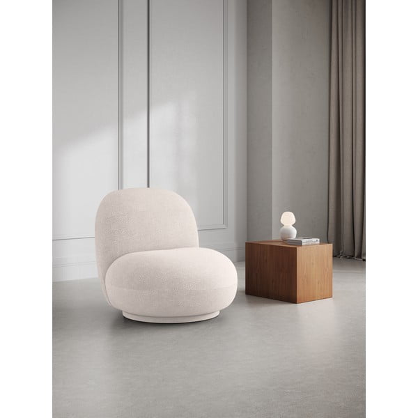 Valge bukleekangast tugitool Chuck – Micadoni Home-image-1