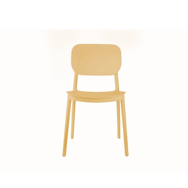 Kollane plastikust söögitool Cheer - Leitmotiv-image-1
