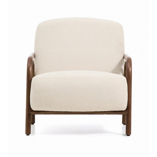 Beež šenillist tugitool Sylo - Kave Home-image-2