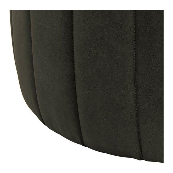 Oliivroheline kunstnahast pouf , ⌀ 60 cm Doria - Actona-image-2