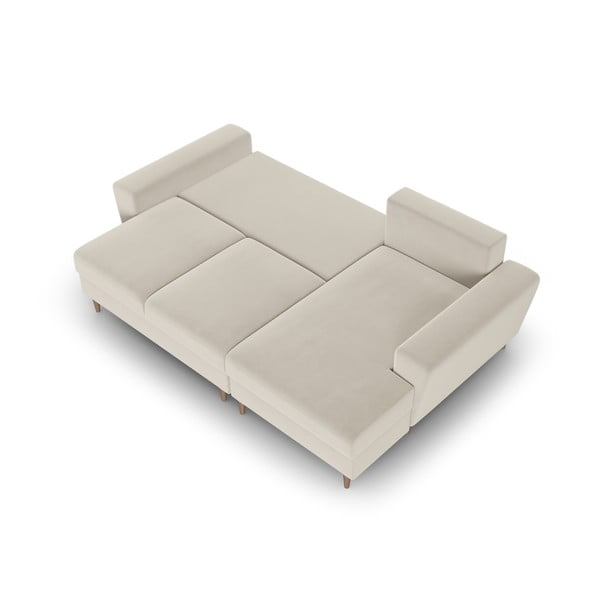 Beež sametist panipaigaga nurgadiivanvoodi (parem nurk) Kyoto - Cosmopolitan Design-image-2