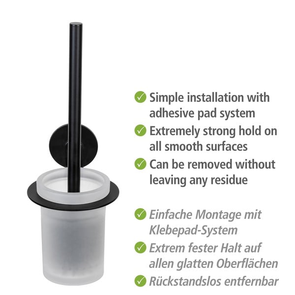 Matt must isekinnituv klaasist tualetthari Bivio - Wenko-image-4